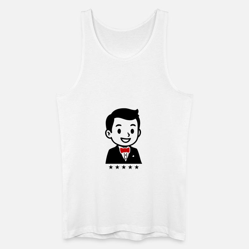 Bräutigam - Männer Bio Tank Top - Weiß