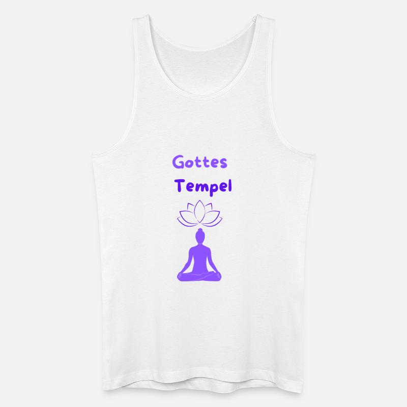 Gottes Tempel - Männer Bio Tank Top - Weiß