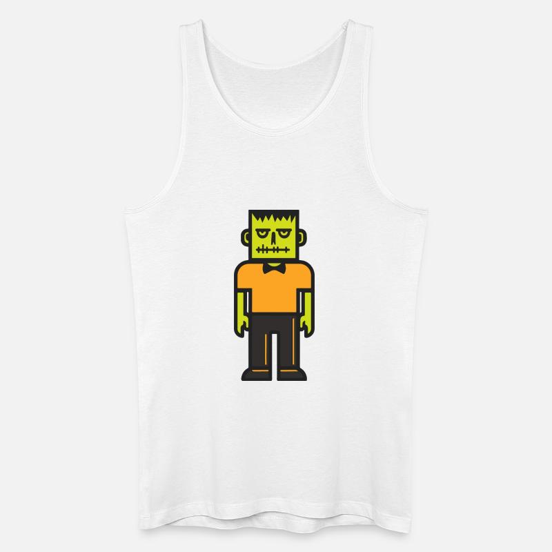 Zombie Halloween Comic Bunt - Männer Bio Tank Top - Weiß