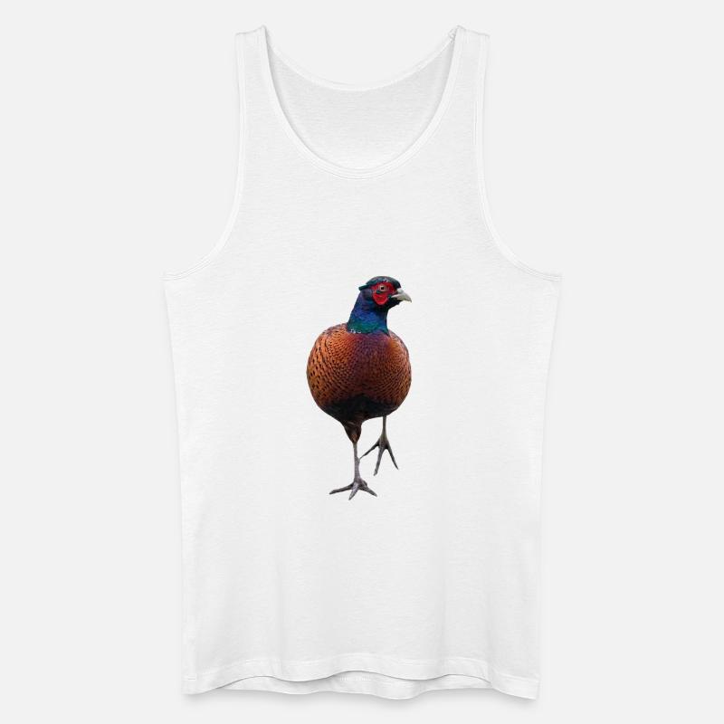 Fasan mit erhobenem Bein - Männer Bio Tank Top - Weiß