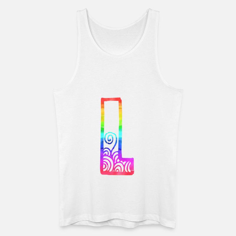 regenbogen l - Männer Bio Tank Top - Weiß