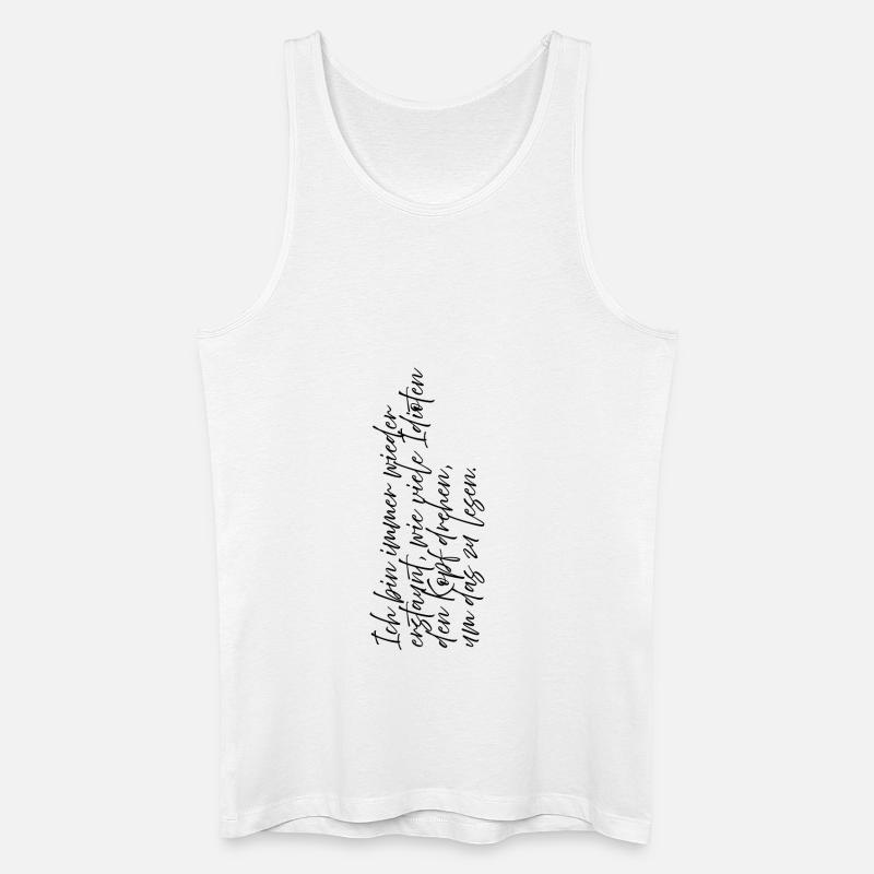 ich bin erstaunt - Männer Bio Tank Top - Weiß