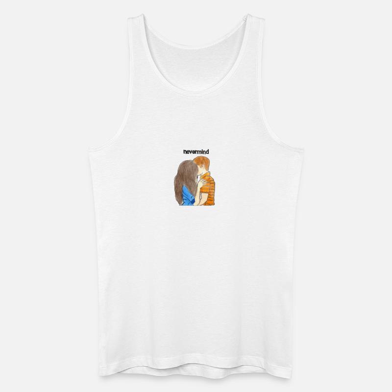 nevermind - Männer Bio Tank Top - Weiß
