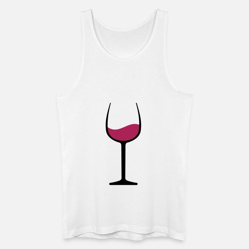 Wein - Männer Bio Tank Top - Weiß