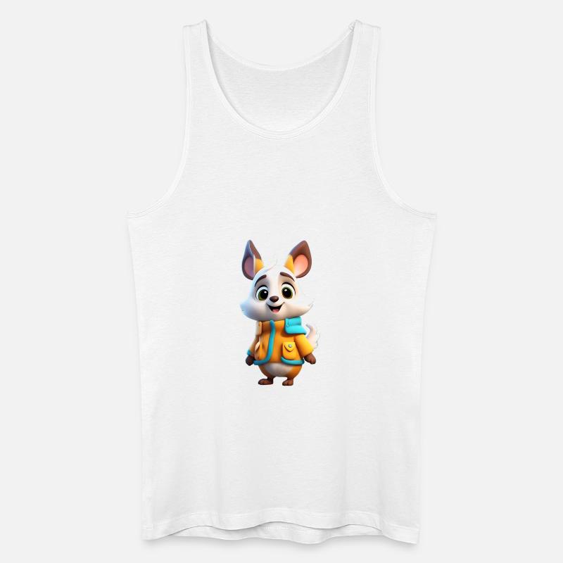 Eichhörnchen Herbst 5 - Männer Bio Tank Top - Weiß