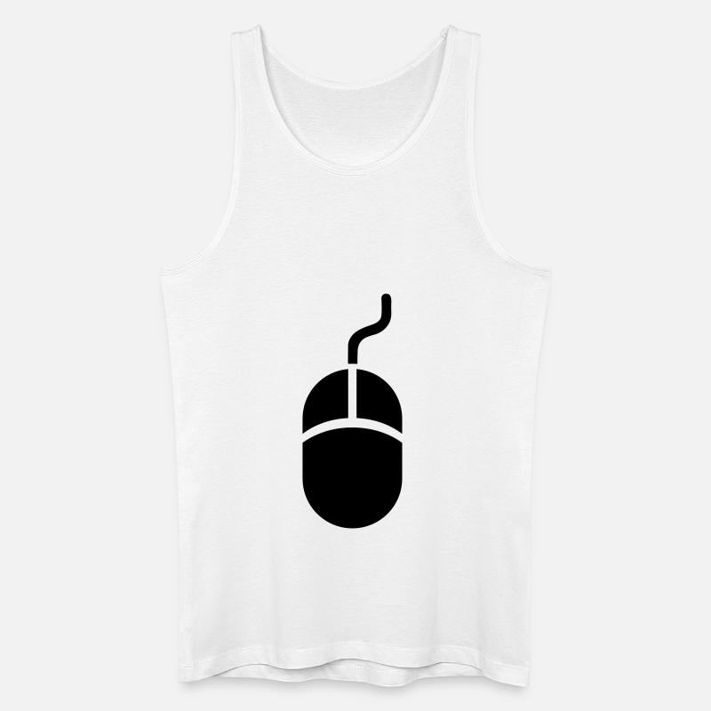 Maus - Männer Bio Tank Top - Weiß