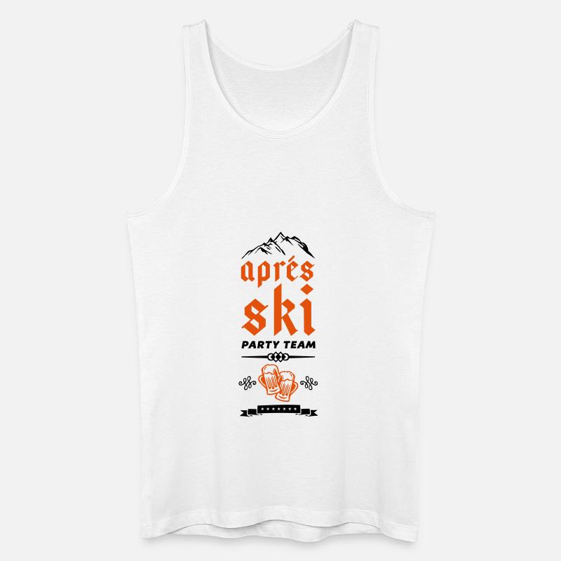 apres ski team beer - Männer Bio Tank Top - Weiß