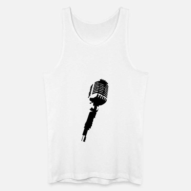 mic - Männer Bio Tank Top - Weiß