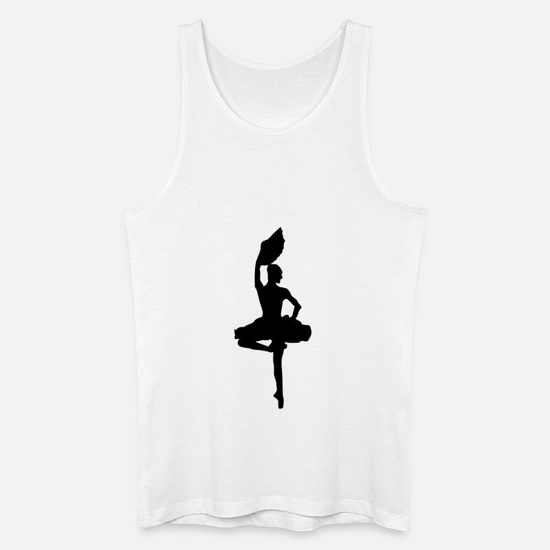 ballet tänzerin - Männer Bio Tank Top - Weiß