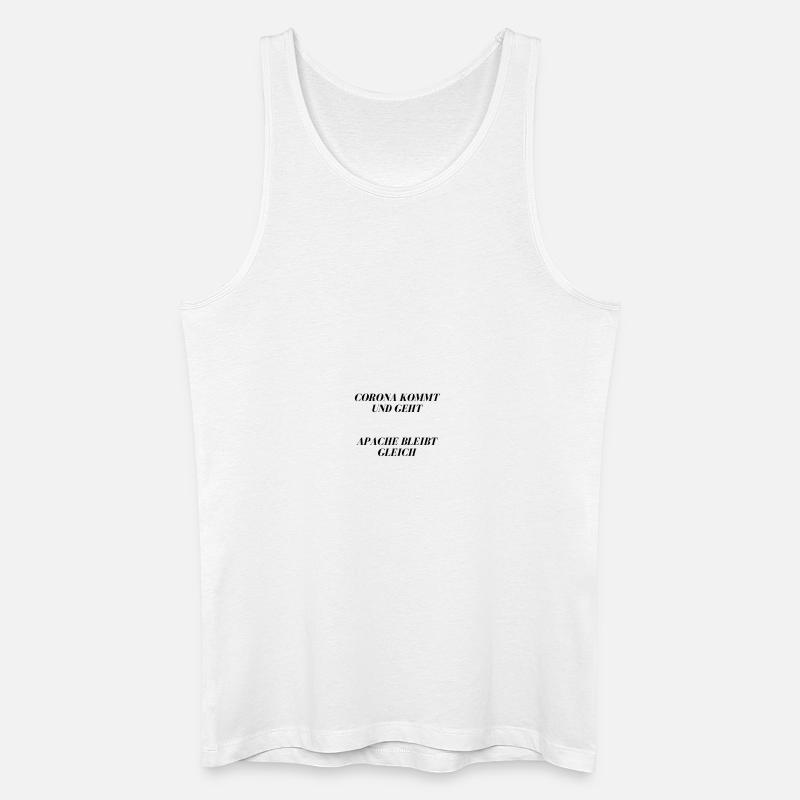 Apache bleibt gleich - Männer Bio Tank Top - Weiß