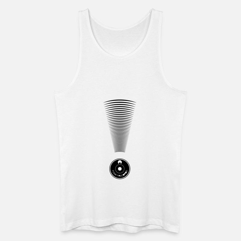 DJ - Schallplatte - Männer Bio Tank Top - Weiß