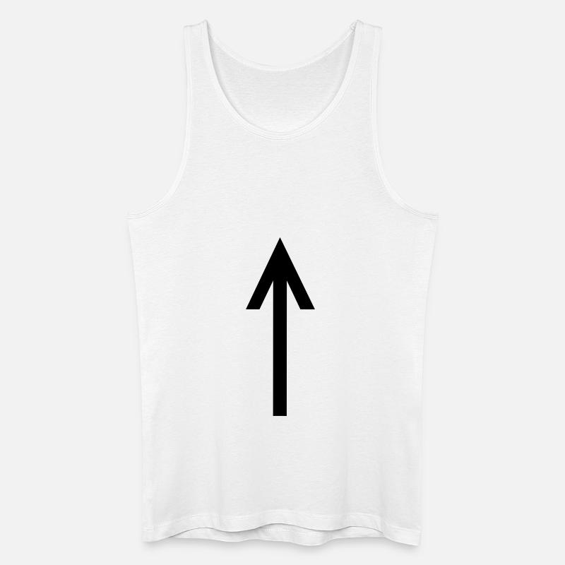 Pfeil - Männer Bio Tank Top - Weiß
