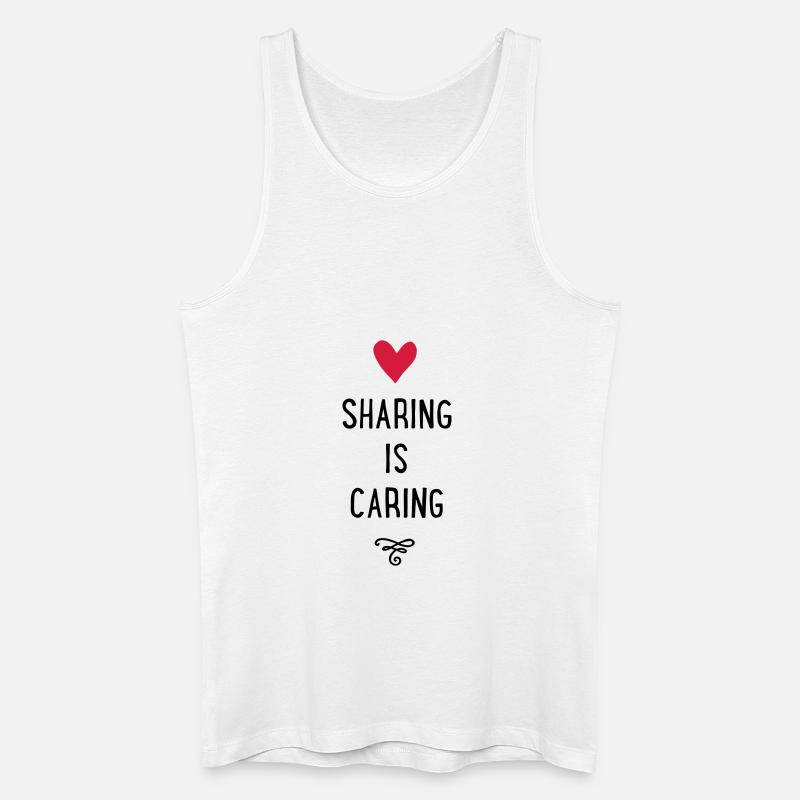 sharing - Männer Bio Tank Top - Weiß