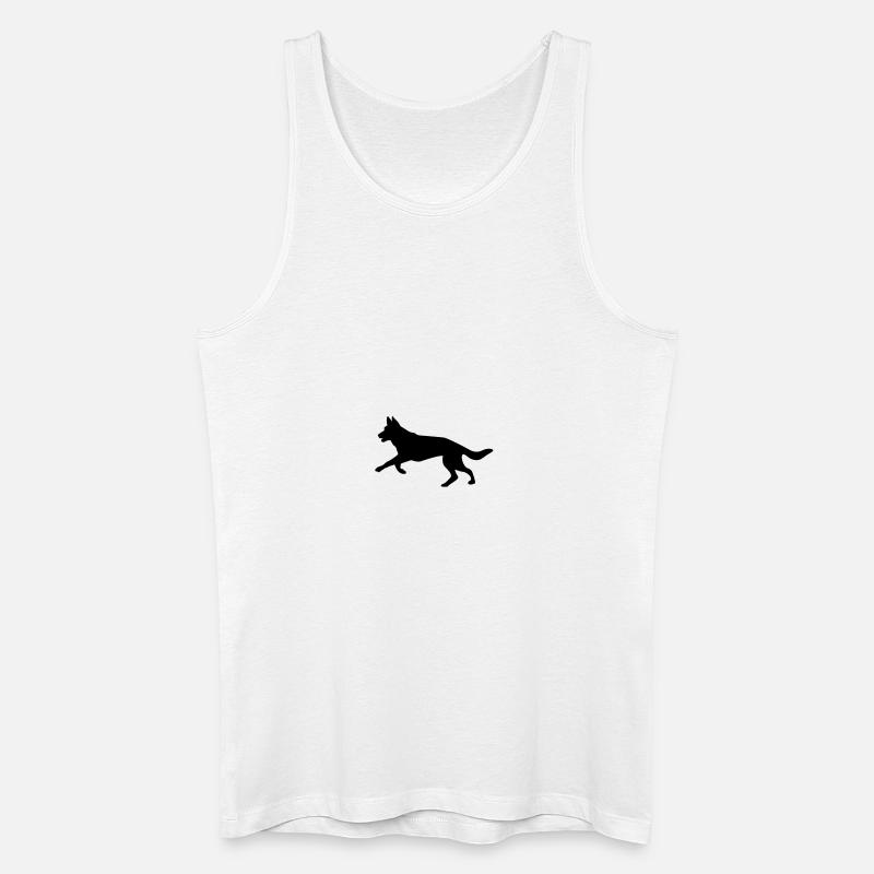 Deutscher Schäferhund - Männer Bio Tank Top - Weiß