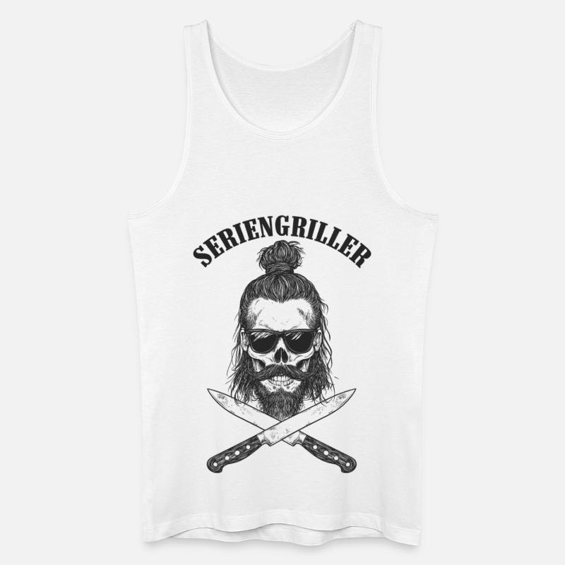 Seriengriller - Männer Bio Tank Top - Weiß