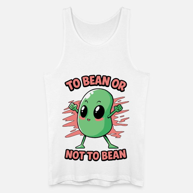 Bohne oder nicht Bohne - Männer Bio Tank Top - Weiß
