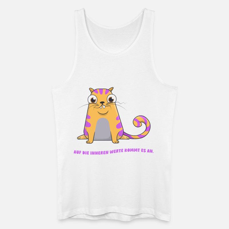Innere Werte - Männer Bio Tank Top - Weiß