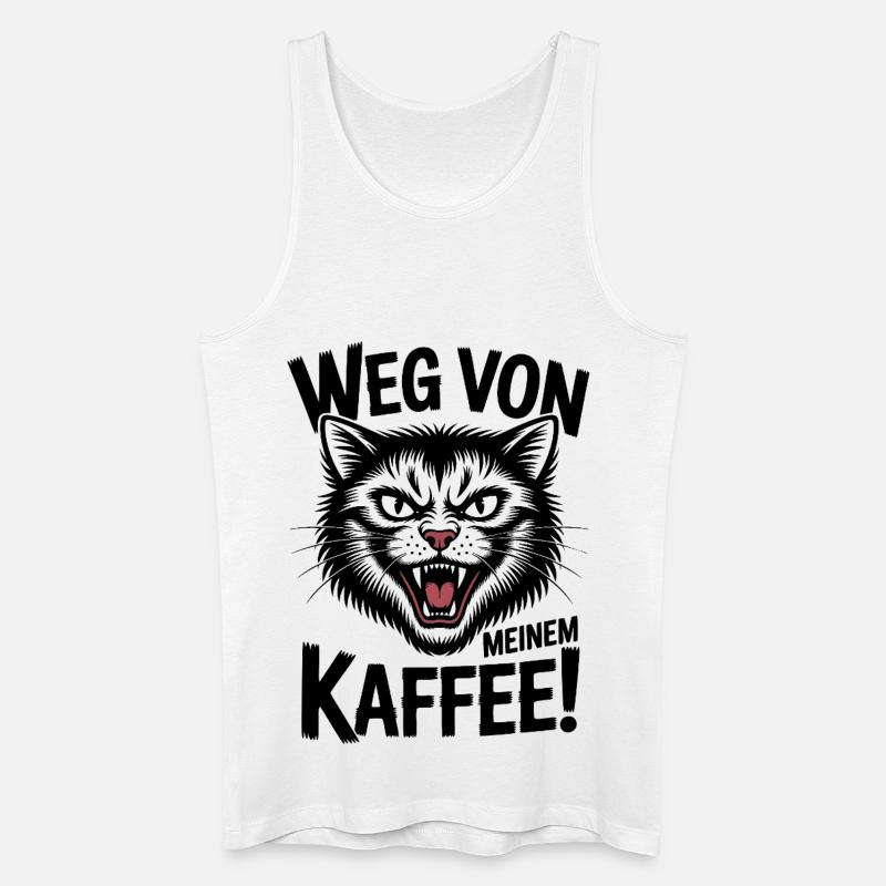 Weg Von Kaffee - Männer Bio Tank Top - Weiß