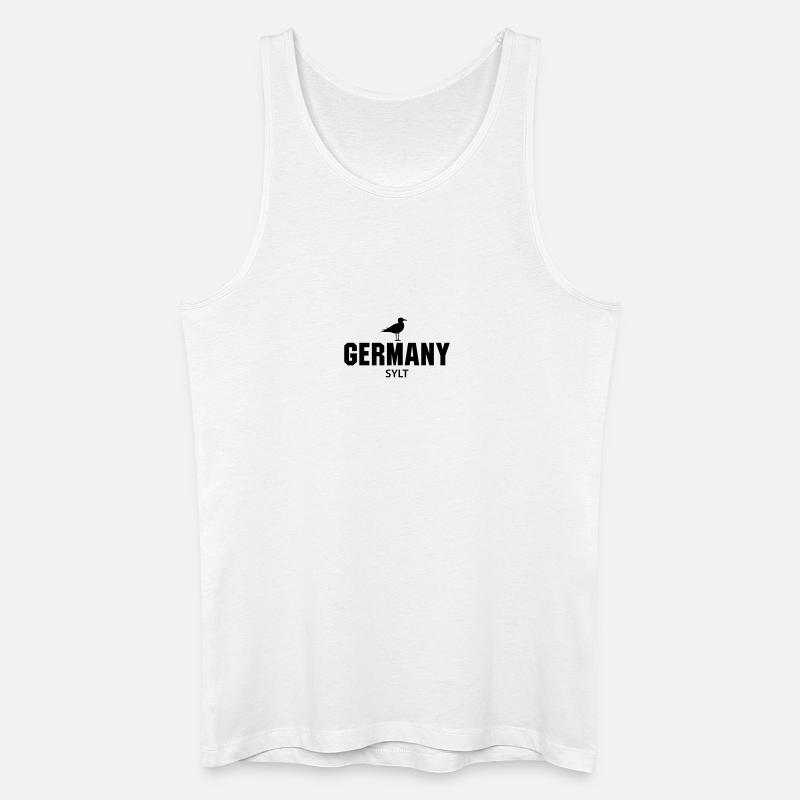 Sylt GERMANY - Männer Bio Tank Top - Weiß