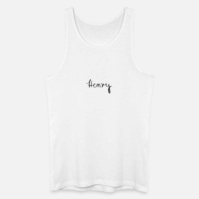 Henry - Männer Bio Tank Top - Weiß