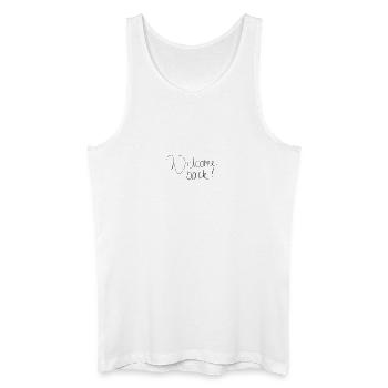 Welcome back! - Men’s Organic Tank Top - white - Front
