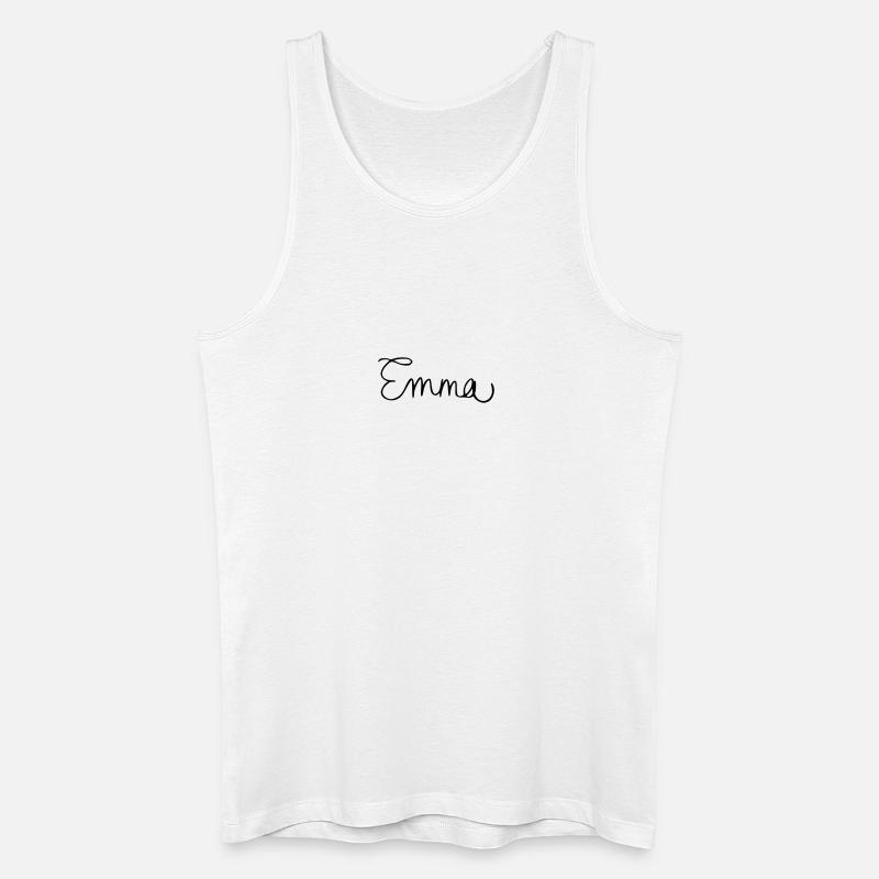 Emma - Männer Bio Tank Top - Weiß