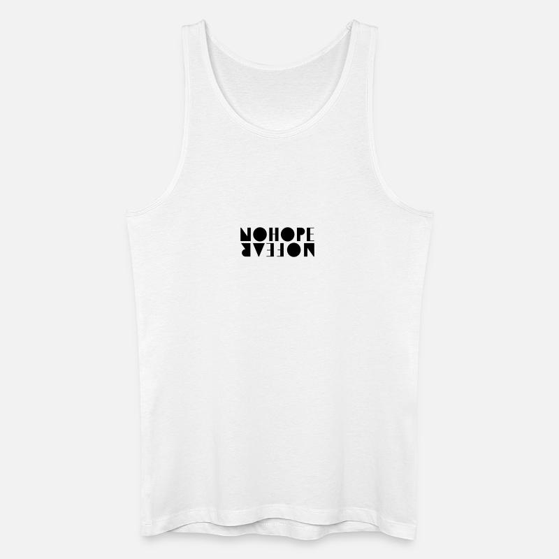 NoHopeNoFear - Männer Bio Tank Top - Weiß