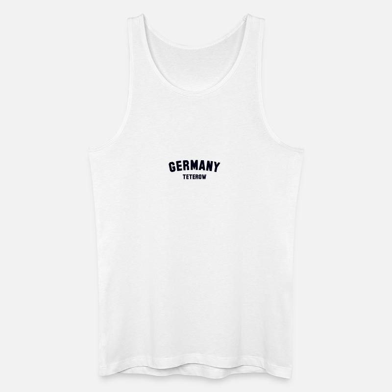 Teterow - Männer Bio Tank Top - Weiß