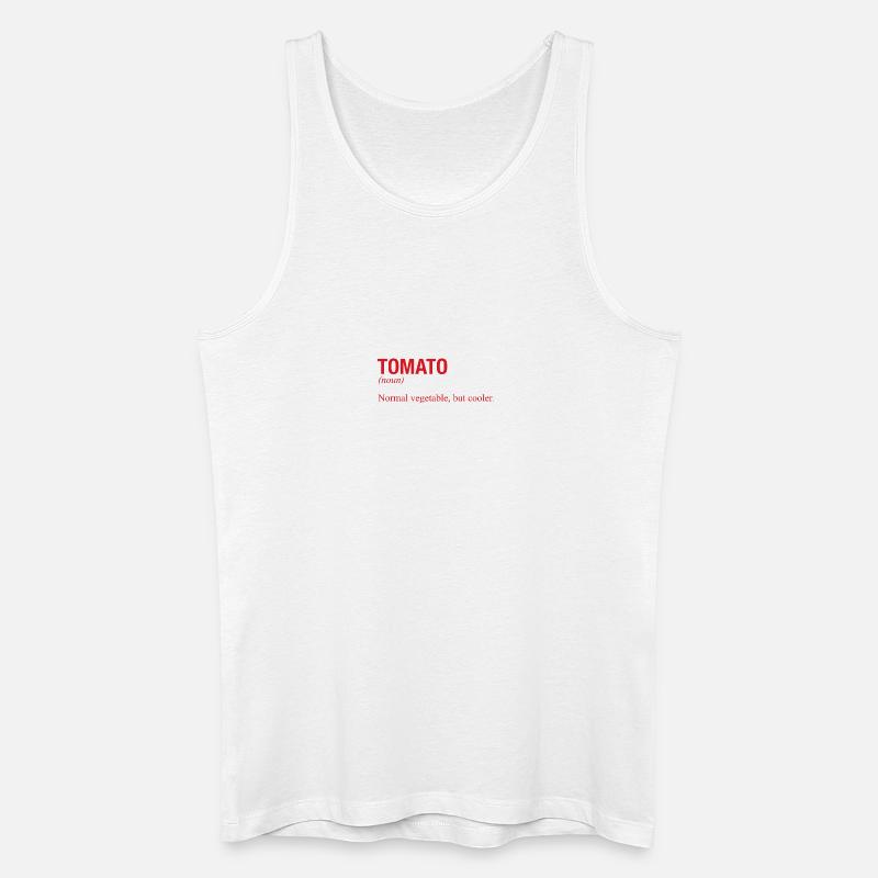 TOMATO Tomate - Männer Bio Tank Top - Weiß