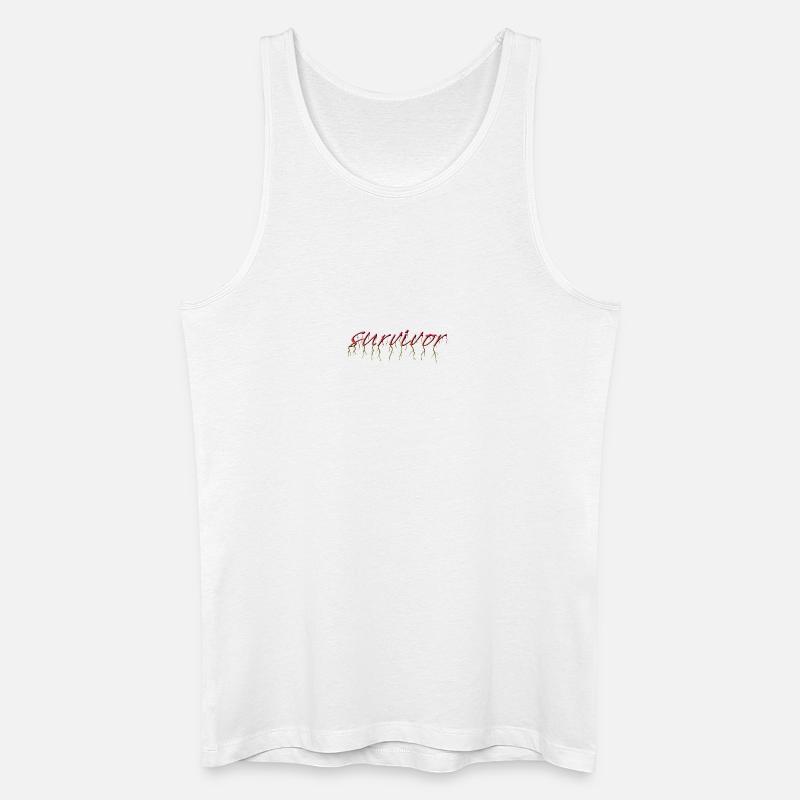 survivor - Männer Bio Tank Top - Weiß