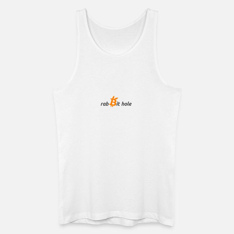 Digitale Bitcoin-Graphik auf Dunkelblau - Männer Bio Tank Top - Weiß