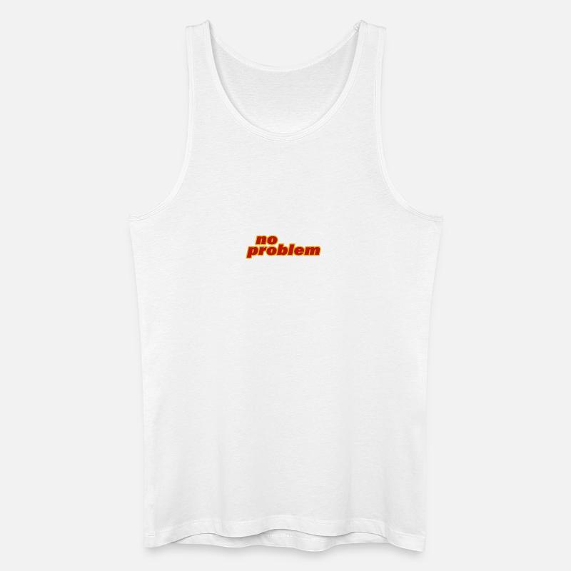 NO PROBLEM - Männer Bio Tank Top - Weiß