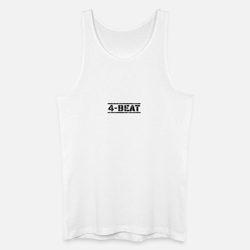 4 Beat - Männer Bio Tank Top - Weiß