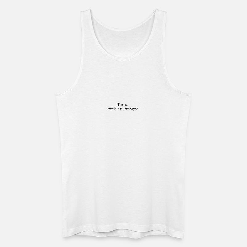 Work in progress - Männer Bio Tank Top - Weiß
