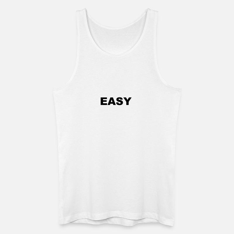 EASY - Männer Bio Tank Top - Weiß
