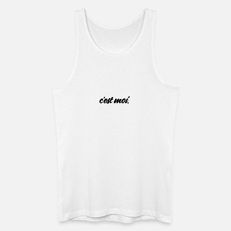 c'est moi - Männer Bio Tank Top - Weiß