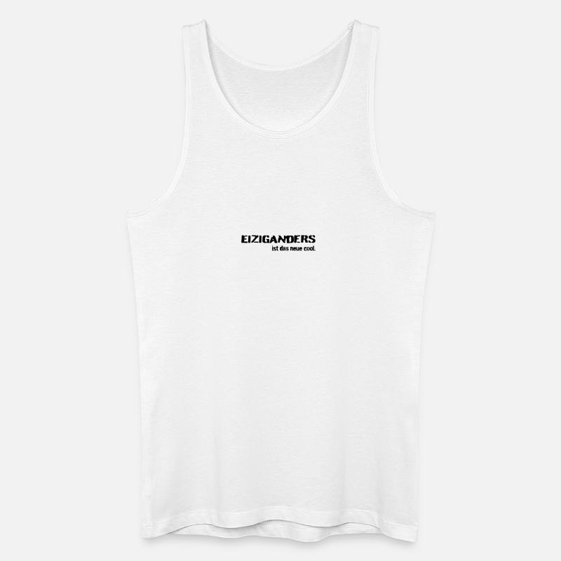 Einziganders ist das neue cool - Männer Bio Tank Top - Weiß
