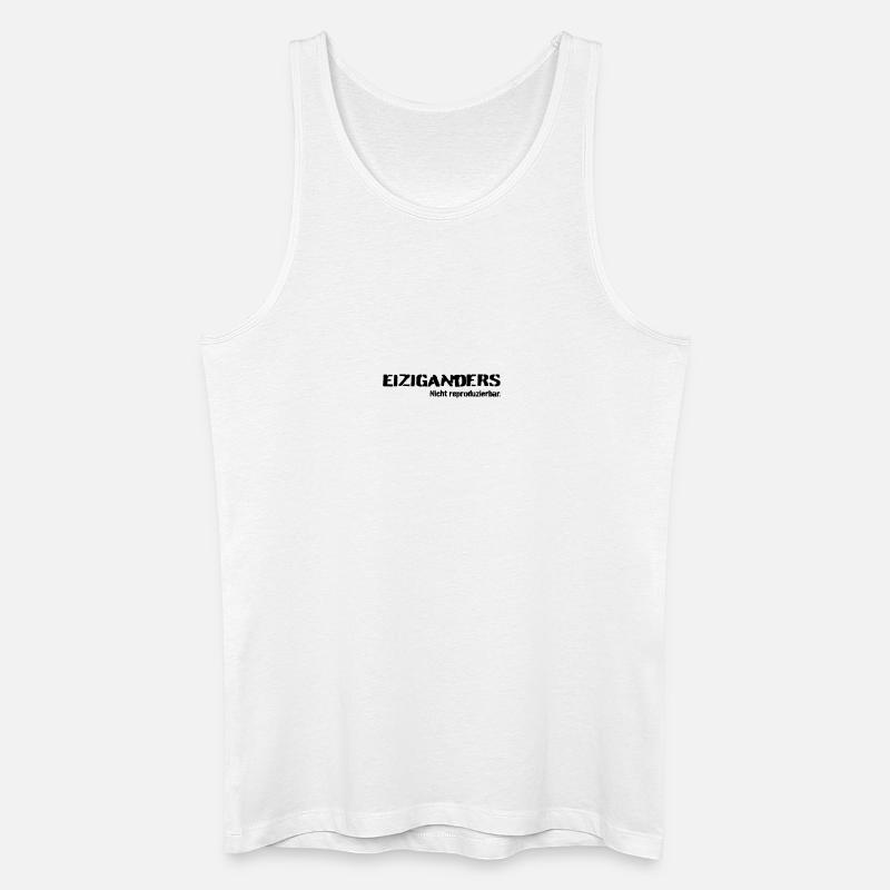 Einziganders - Männer Bio Tank Top - Weiß
