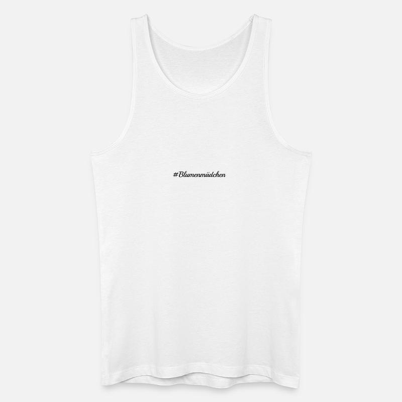 Blumenmädchen - Männer Bio Tank Top - Weiß