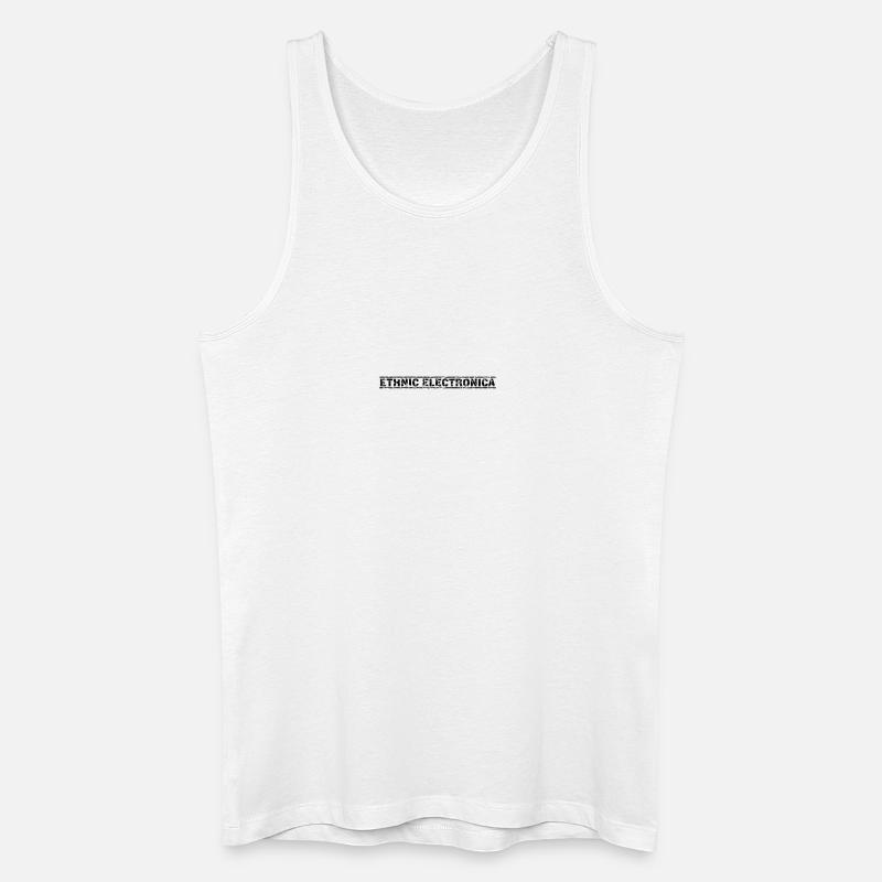 Ethnic Electronica - Männer Bio Tank Top - Weiß