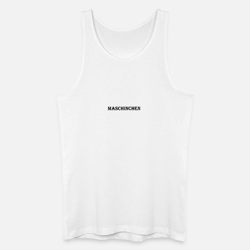 Maschinchen - Männer Bio Tank Top - Weiß