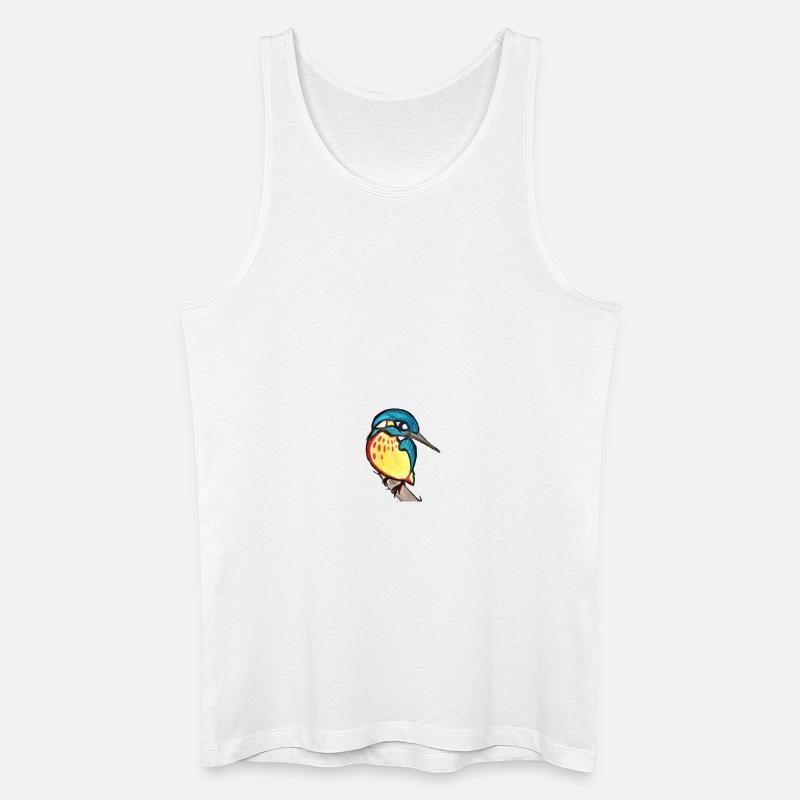 Eisvogel - Männer Bio Tank Top - Weiß
