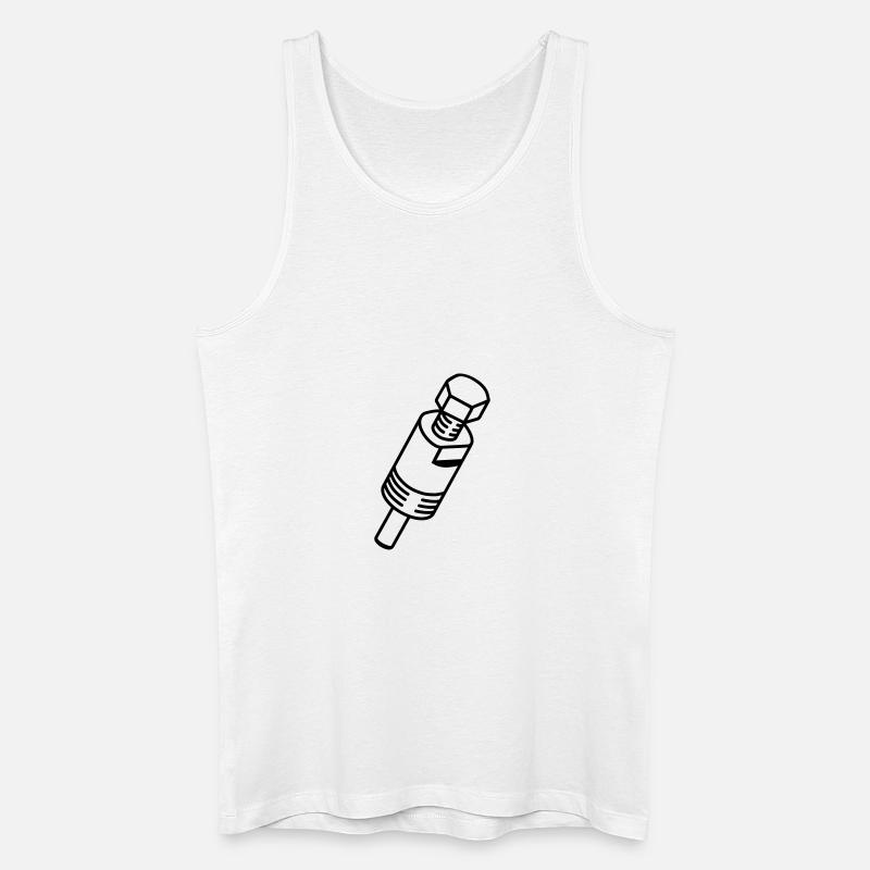 Mechanische_Puller_em3 - Männer Bio Tank Top - Weiß