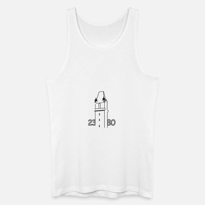 Neu 2380 - Männer Bio Tank Top - Weiß