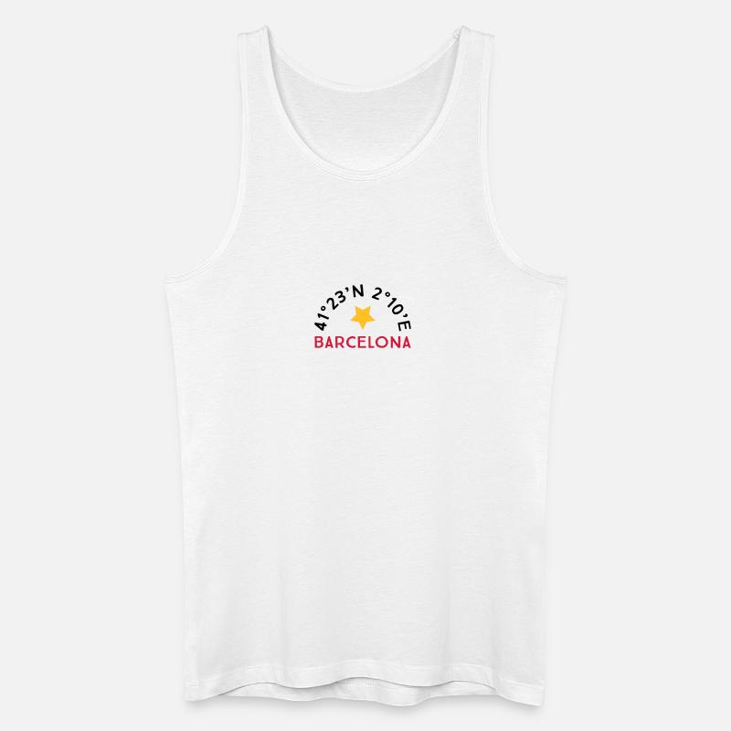 Barcelone - Débardeur bio Homme - blanc