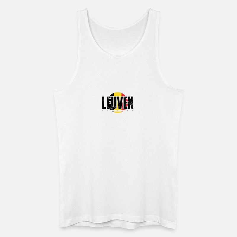 Liebe Geometrisches Monogramm - Männer Bio Tank Top - Weiß