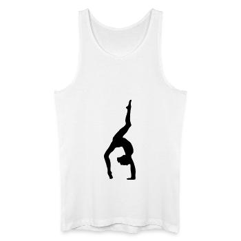 Kunstturnen Bodenturnen Fitness Sport Gymnastic - Männer Bio Tank Top - Weiß - Vorne
