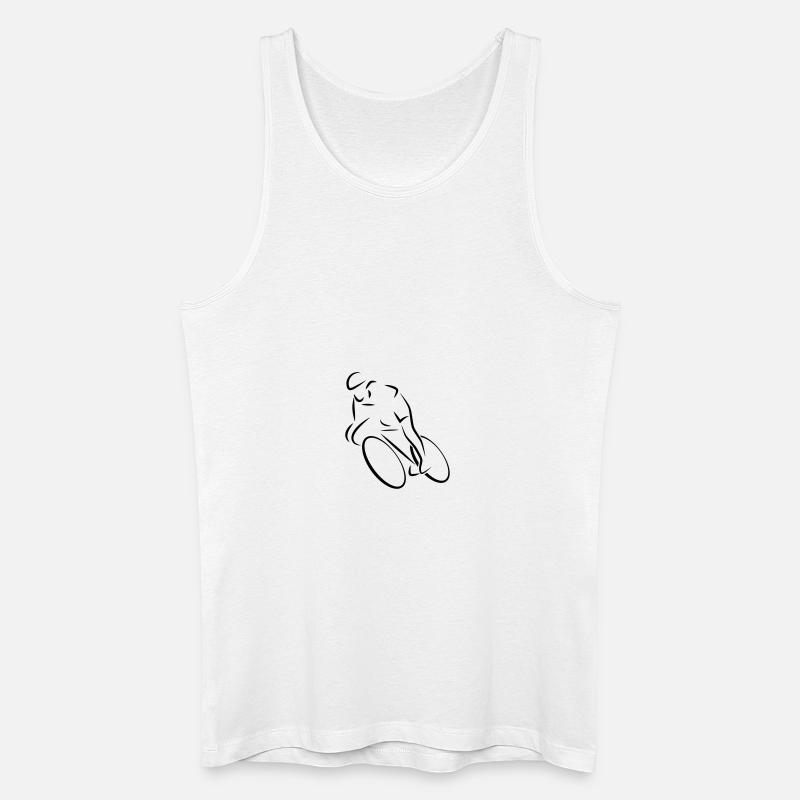 Rennrad - Männer Bio Tank Top - Weiß