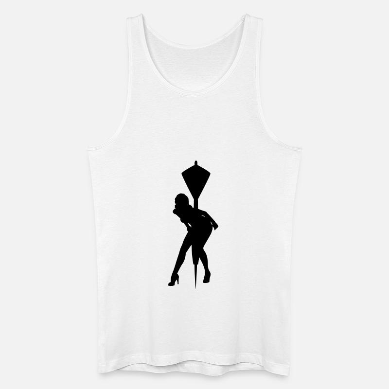 Dart Sexy - Männer Bio Tank Top - Weiß