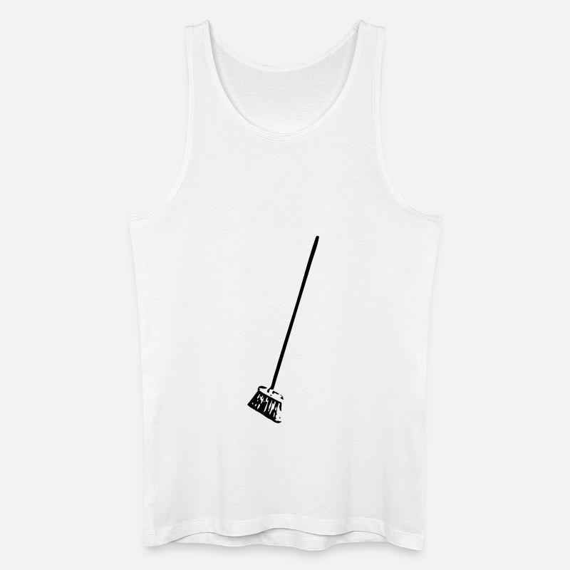 Besen - Männer Bio Tank Top - Weiß